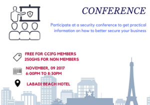 CCIFG BUSINESS SECURITY MANAGEMENT CONFERENCE – 9TH NOVEMBER