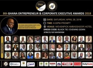 GHANA ENTREPRENEUR & CORPORATE EXECUTIVE AWARDS – APRIL 28